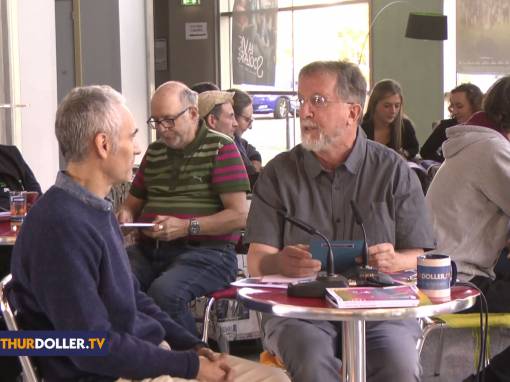 Un plateau télévision aux Espaces Culturels Thann-Cernay de Pays Thur-Doller TV